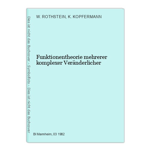 Funktionentheorie mehrerer