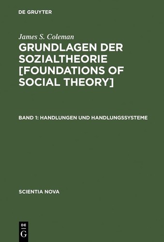 Grundlagen der sozialtheorie - der,