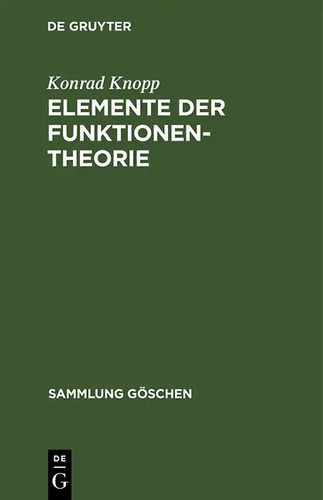 Elemente der funktionentheorie - elemente,