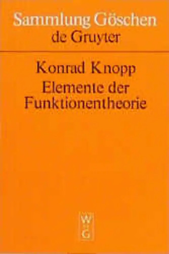 Elemente der funktionentheorie - elemente,