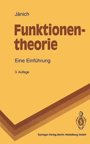Funktionentheorie eine - funktionentheorie:,
