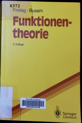 Funktionentheorie eberhard - funktionentheorie,