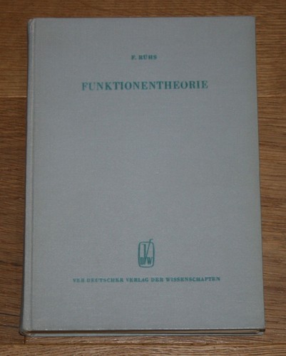 Funktionentheorie rühs - funktionentheorie.,