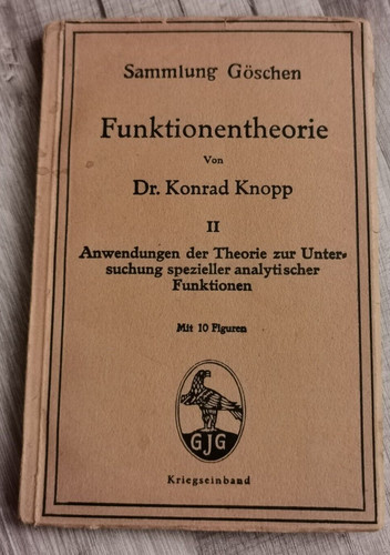 Funktionentheorie band dr - 2.,