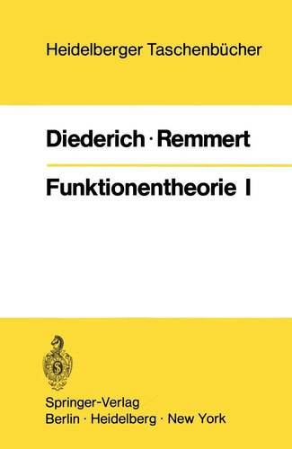 Funktionentheorie remmert - funktionentheorie, r.